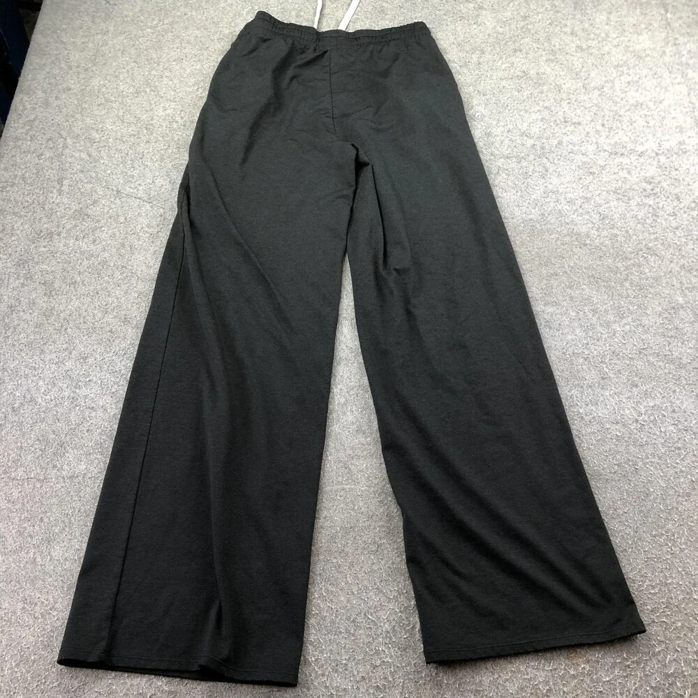 Vuori Sweatpants Womens Medium Black Jersey Wide Leg Pockets Lounge - Picture 4 of 10